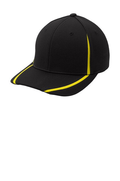 Sport-Tek® Flexfit® Performance Colorblock Cap Structured Mid Profile Moisture Wicking Stretch Fit
