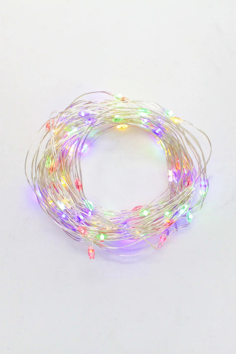 100 luces LED en cadena a pilas con control remoto