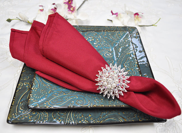 Polyester Dinner Napkin Sample 20x20 Apple Red