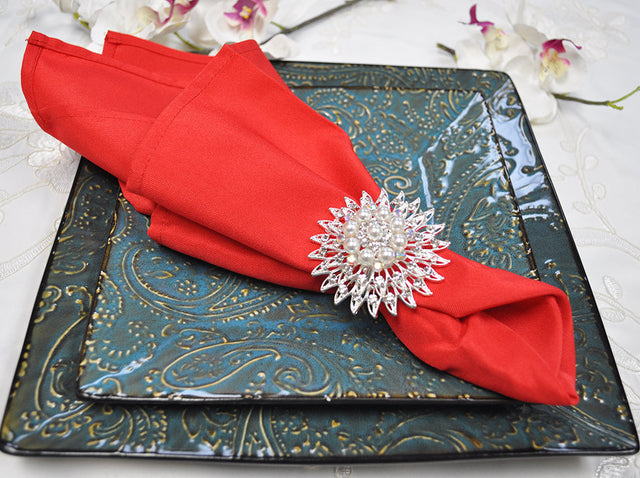 Polyester Dinner Napkin Sample 20x20 Red