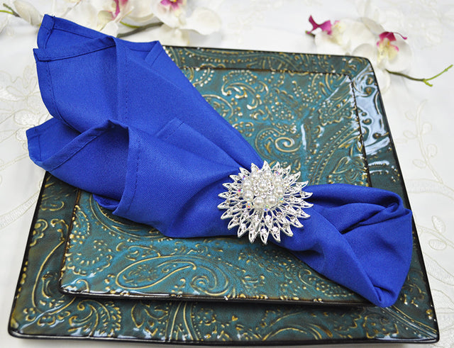 Polyester Dinner Napkin Sample 20x20 Royal Blue