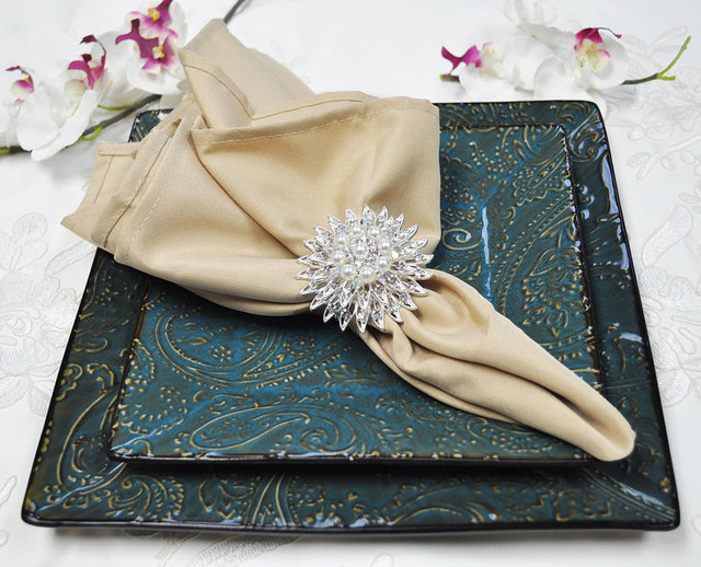 Polyester Dinner Napkins Champagne 19x19