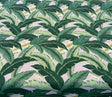 Outdoor Island Hoppin Banana Leaf Gray Polyester Fabric - Gray Banana Leaf Pattern, 54" Width (1 Yard)