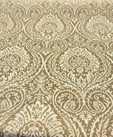 High Note Linen Fabric - Chalk White Floral, 54" Width (1 Yard)