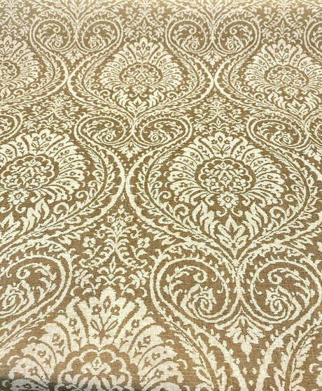 High Note Linen Fabric - Chalk White Floral, 54" Width (1 Yard)