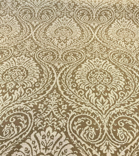 High Note Linen Fabric - Chalk White Floral, 54" Width (1 Yard)