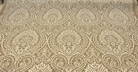 High Note Linen Fabric - Chalk White Floral, 54" Width (1 Yard)