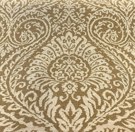 High Note Linen Fabric - Chalk White Floral, 54" Width (1 Yard)