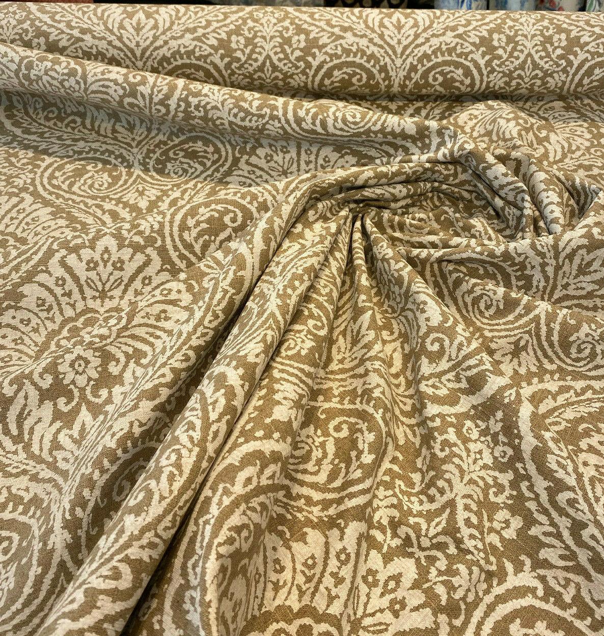 High Note Linen Fabric - Chalk White Floral, 54" Width (1 Yard)