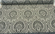 Waverly High Note Ink Black Linen Blend Fabric - Black Floral Print, 54" Width (1 Yard)