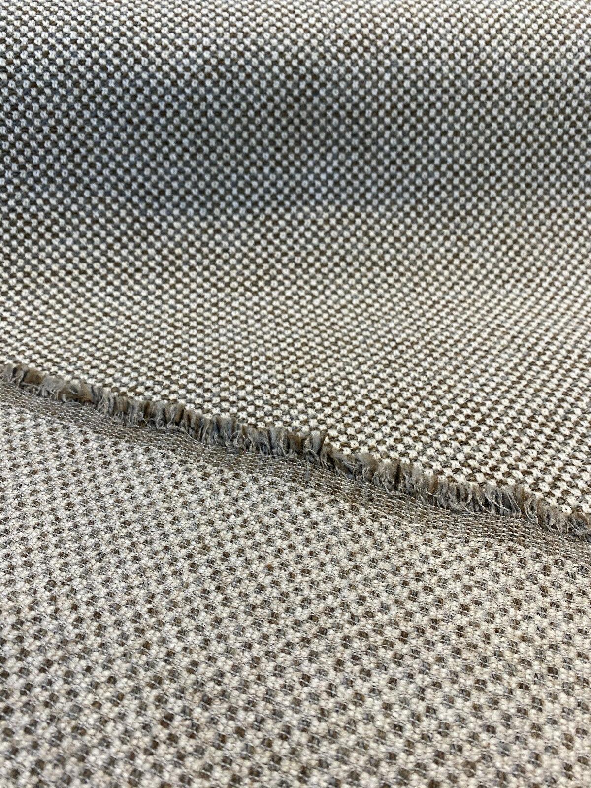 Swavelle Morriston Polyester Acrylic Fabric - Off White With Truffle Brown And Gray, 55" Width (1 Yard)