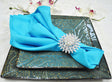 Polyester Dinner Napkin Sample 20x20 Turquoise