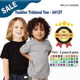 BELLA + CANVAS® Toddler Triblend Tee Crewneck Short Sleeve