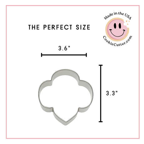 Trefoil Cookie Cutter 3.5 in B0262