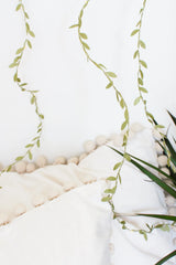 96 LED Green Leaf Vine Fairy Light Curtain