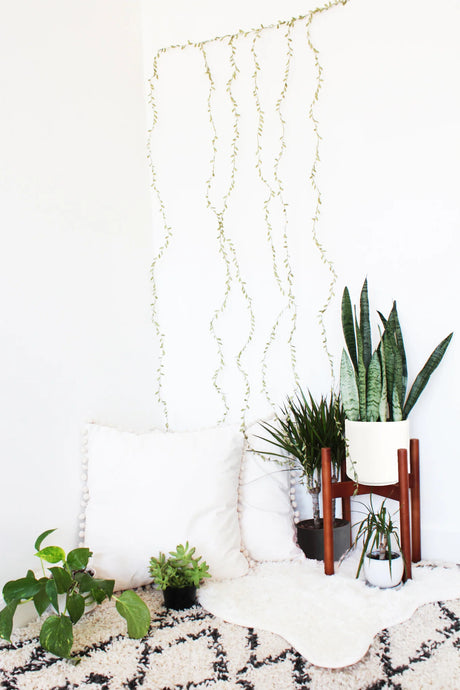 96 LED Green Leaf Vine Fairy Light Curtain for Halloween