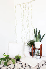 96 LED Green Leaf Vine Fairy Light Curtain