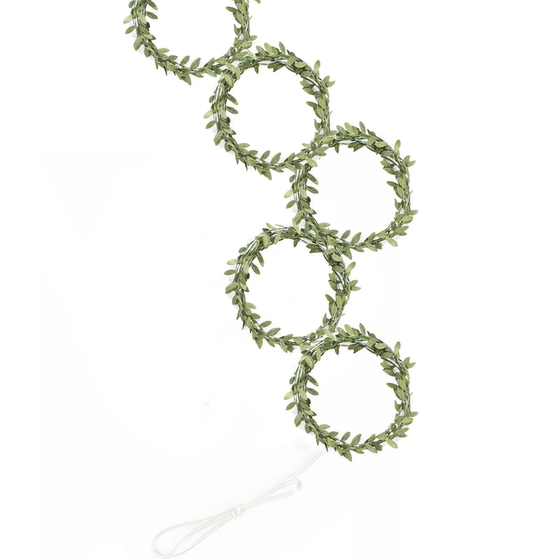 96 LED Green Leaf Vine Fairy Light Curtain for Halloween