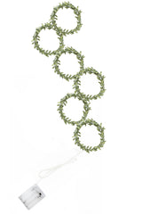 96 LED Green Leaf Vine Fairy Light Curtain