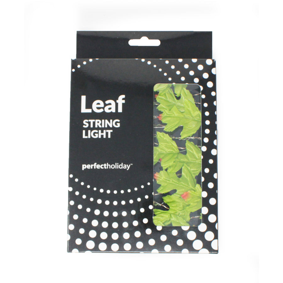 20 LED Maple Leaf Fairy Lights Battery Operated