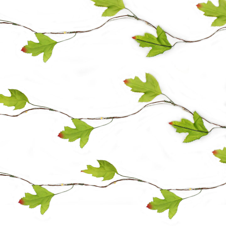 20 LED Maple Leaf Fairy Lights Battery Operated