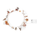 20 LED Glitter Snowflake Copper Fairy Lights