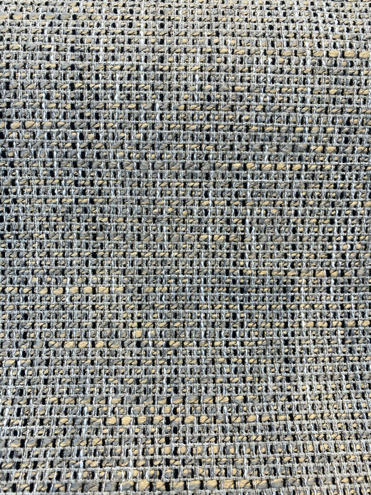 Tafnir Onyx Tweed Chenille Backed Upholstery Fabric - Onyx Tweed, 56" Width (1 Yard)