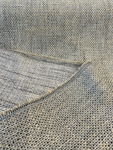 Tafnir Onyx Tweed Chenille Backed Upholstery Fabric - Onyx Tweed, 56" Width (1 Yard)