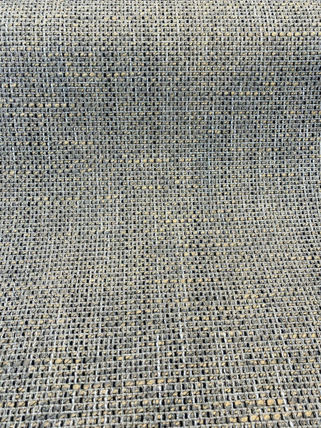 Tafnir Onyx Tweed Chenille Backed Upholstery Fabric - Onyx Tweed, 56" Width (1 Yard)