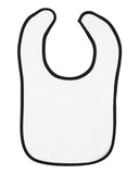 RADYAN® Contrast Trim Terry Bibs for Infants