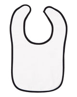 RADYAN® Contrast Trim Terry Bibs for Infants - 1003