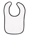 RADYAN® Contrast Trim Terry Bibs for Infants - 1003