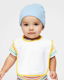 RADYAN® Contrast Trim Terry Bibs for Infants