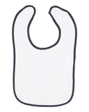 RADYAN® Contrast Trim Terry Bibs for Infants