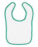 RADYAN® Contrast Trim Terry Bibs for Infants