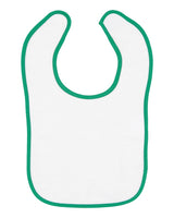 RADYAN® Contrast Trim Terry Bibs for Infants - 1003