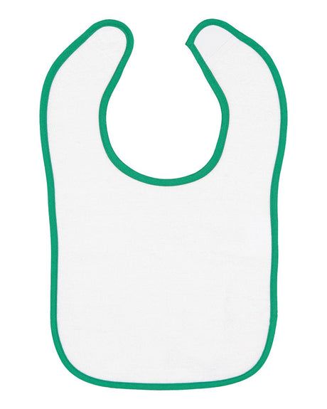 RADYAN® Contrast Trim Terry Bibs for Infants - 1003