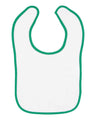 RADYAN® Contrast Trim Terry Bibs for Infants - 1003