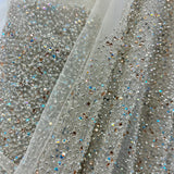 Beaded Lace Mesh Black