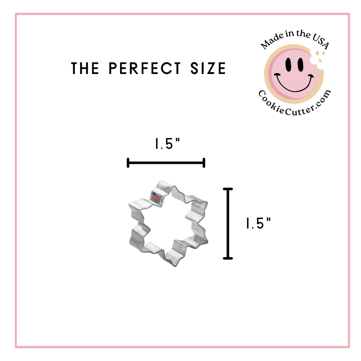 Mini Snowflake Cookie Cutter 1.75 in M193