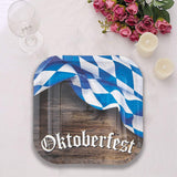 8 Ct. Oktoberfest Square Paper Dessert Plates 7"