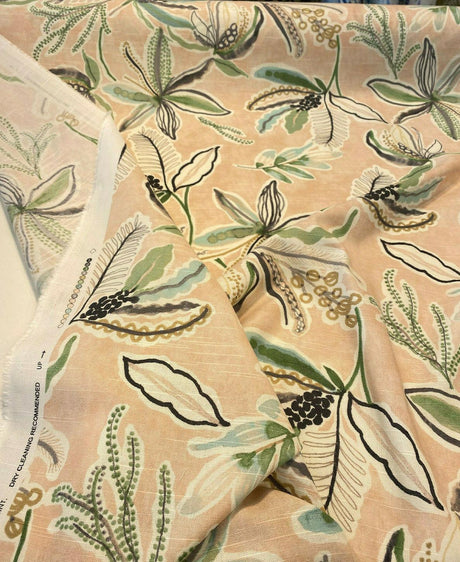 PK Sunny Daze 100 Percent Cotton Fabric - Blush Pink Watercolor Floral, 54" Width (1 Yard)