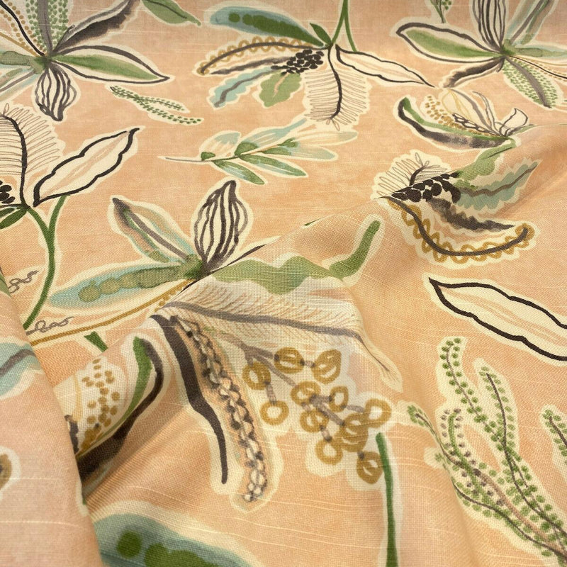 PK Sunny Daze 100 Percent Cotton Fabric - Blush Pink Watercolor Floral, 54" Width (1 Yard)
