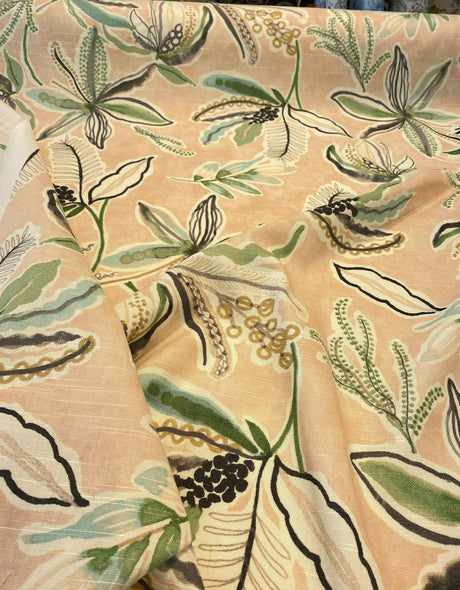 PK Sunny Daze 100 Percent Cotton Fabric - Blush Pink Watercolor Floral, 54" Width (1 Yard)