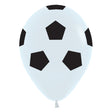 Soccer Ball Latex Balloons 5 Inch White