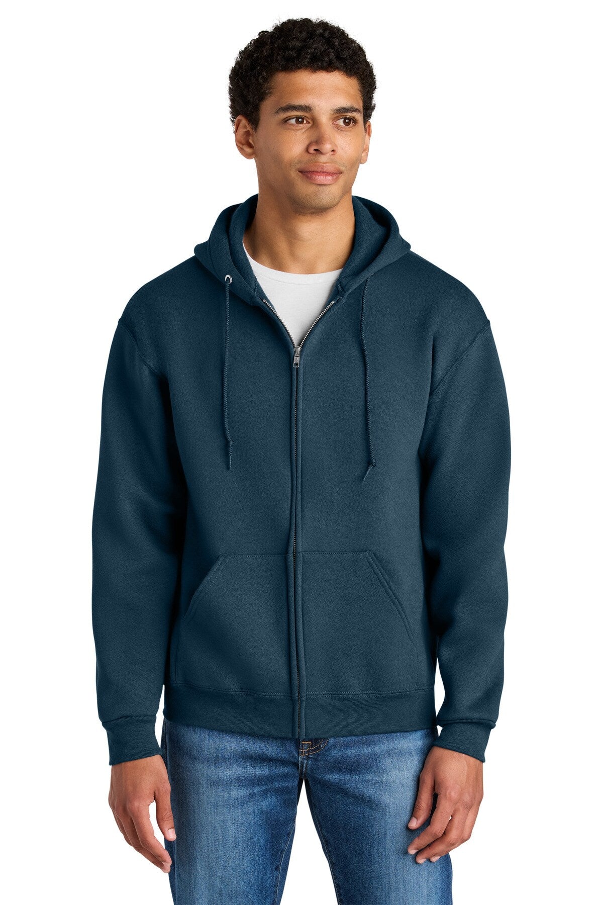 Jerzees® Rugged Longsleeve Full-Zip Hooded Sweatshirt