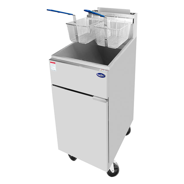 Atosa ATFS-35ES Deep Fryer, 35 LBS, 15-3/5 W"-Natural Gas