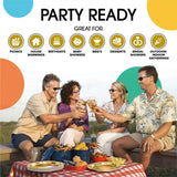 50 Count Reflective Gold Paper Plates Elegant Disposable Tableware for Parties 7"