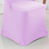 1 Piece Lavender Stretch Spandex Chair Cover for Elegant Folding Seating