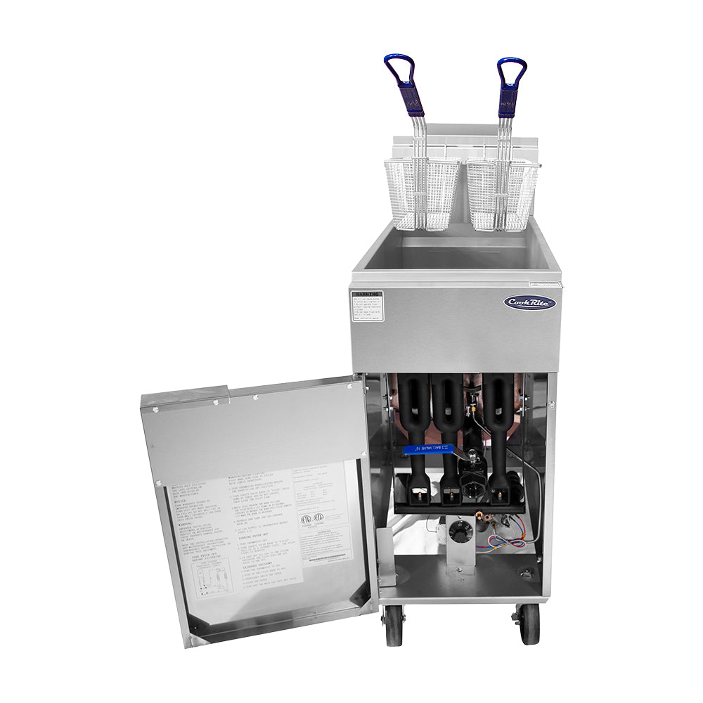 Atosa ATFS-35ES Deep Fryer, 35 LBS, 15-3/5 W"-Natural Gas